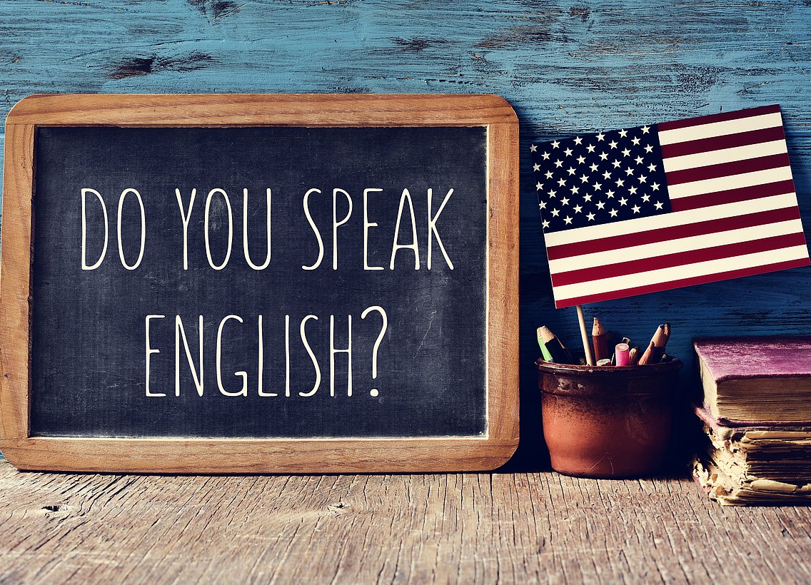 Bild mit der Frage Do you speak English