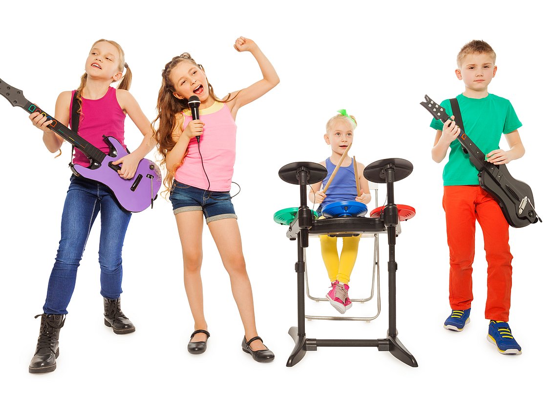 Bild von musizierenden Kindern